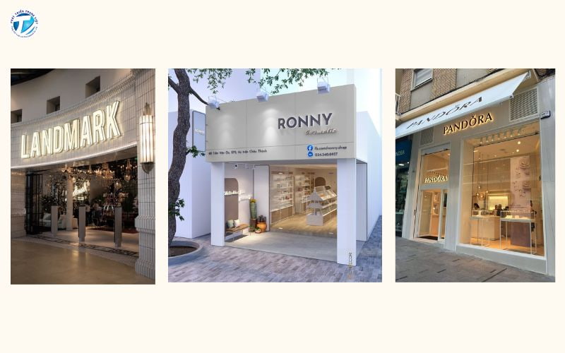 Mẫu biển alu chữ nổi cho cửa hàng